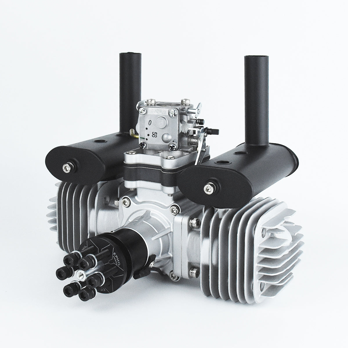 123cc-T Gasoline Engine w/ Spark Plug & Electronic Ignition