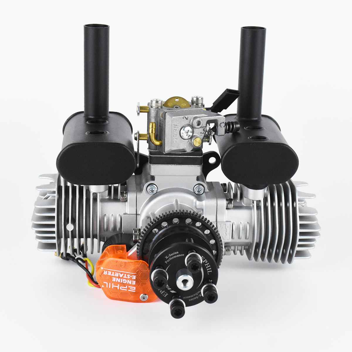 Motor de gasolina EPHIL X-Series 40cc-T Pro con arranque electrónico; Bujías y encendido electrónico