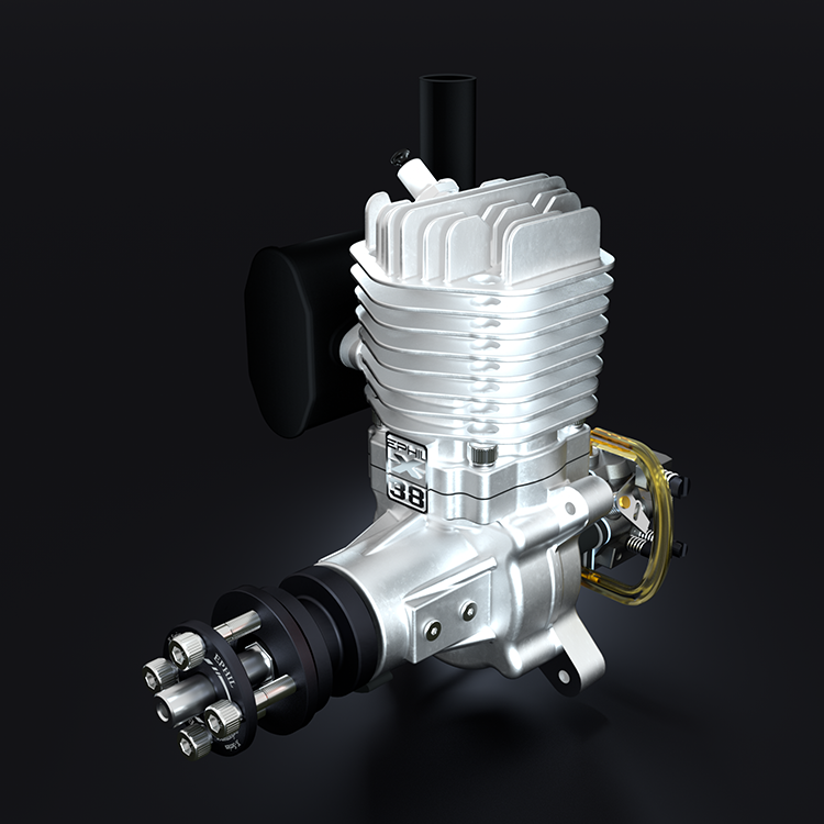 Motor de gasolina EPHIL X-Series 38cc-S con bujía y encendido electrónico
