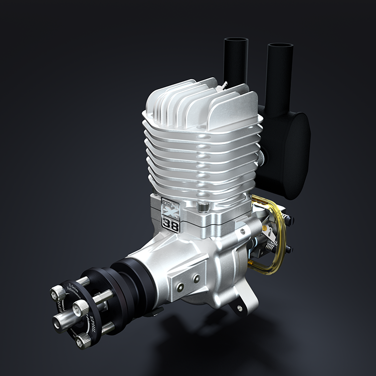 Motor de gasolina incandescente EPHIL XG-Series 38cc-R con bujía incandescente y encendido