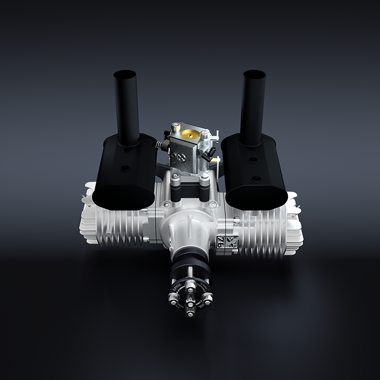 Motor de gasolina incandescente EPHIL XG-Series 76cc-T con bujías incandescentes y encendido