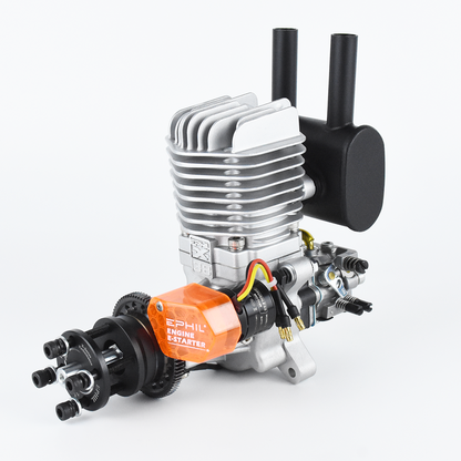 EPHIL X-Series 38cc-R Pro Gasoline Engine w/ E-Starter; Spark Plug & Electronic Ignition