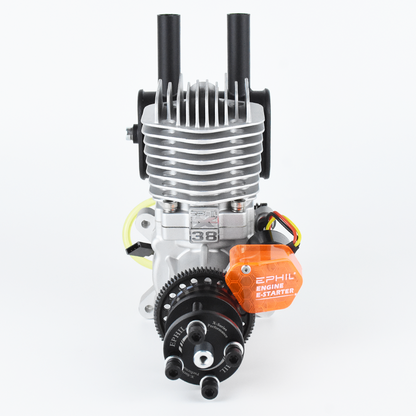 EPHIL X-Series 38cc-R Pro Gasoline Engine w/ E-Starter; Spark Plug & Electronic Ignition