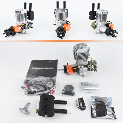 EPHIL X-Series 38cc-R Pro Gasoline Engine w/ E-Starter; Spark Plug & Electronic Ignition