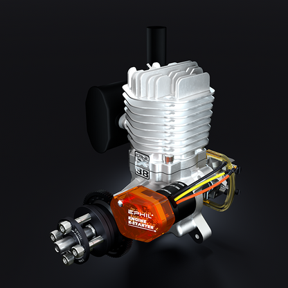 EPHIL XG-Series 38cc-S Pro Glow Gasoline Engine w/ E-Starter;Glow Plug & Ignition